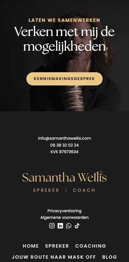 Website samanthawellis mobile4