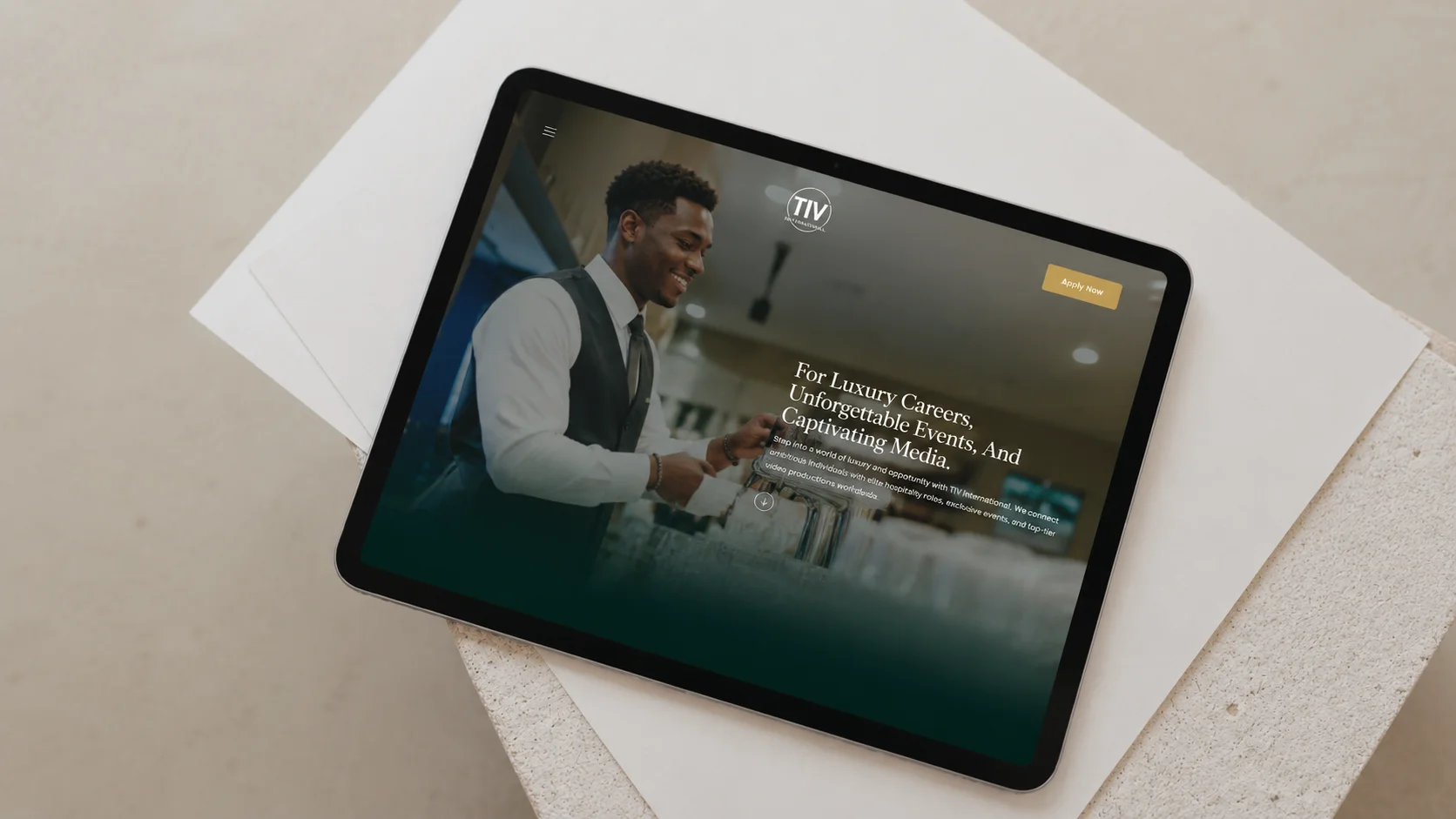 Website tiv international by studio eleva2